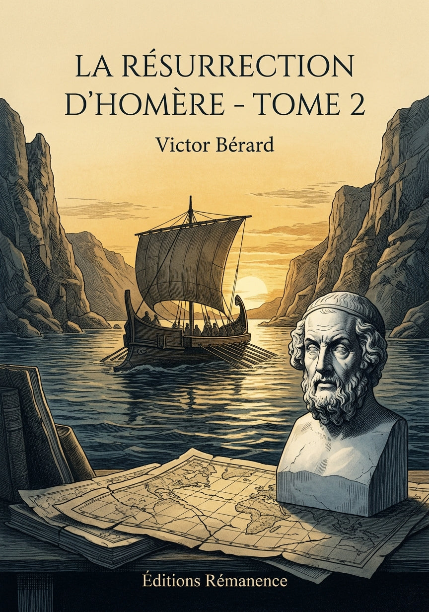Livre La Résurrection d’Homère - Tome 2 par Victor Bérard - Couverture - Editions Remanence