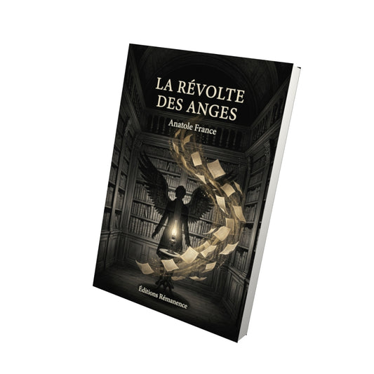 Livre La Révolte des anges par Anatole France - Vue 3D - Editions Remanence