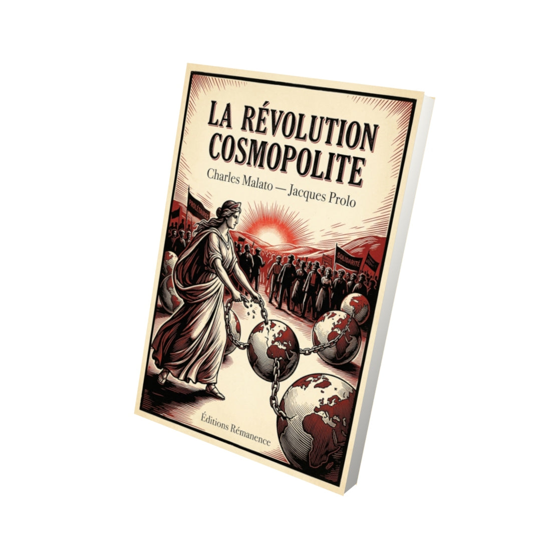 Livre La Révolution Cosmopolite par Charles Malato — Louise Michel et autres - Vue 3D - Editions Remanence