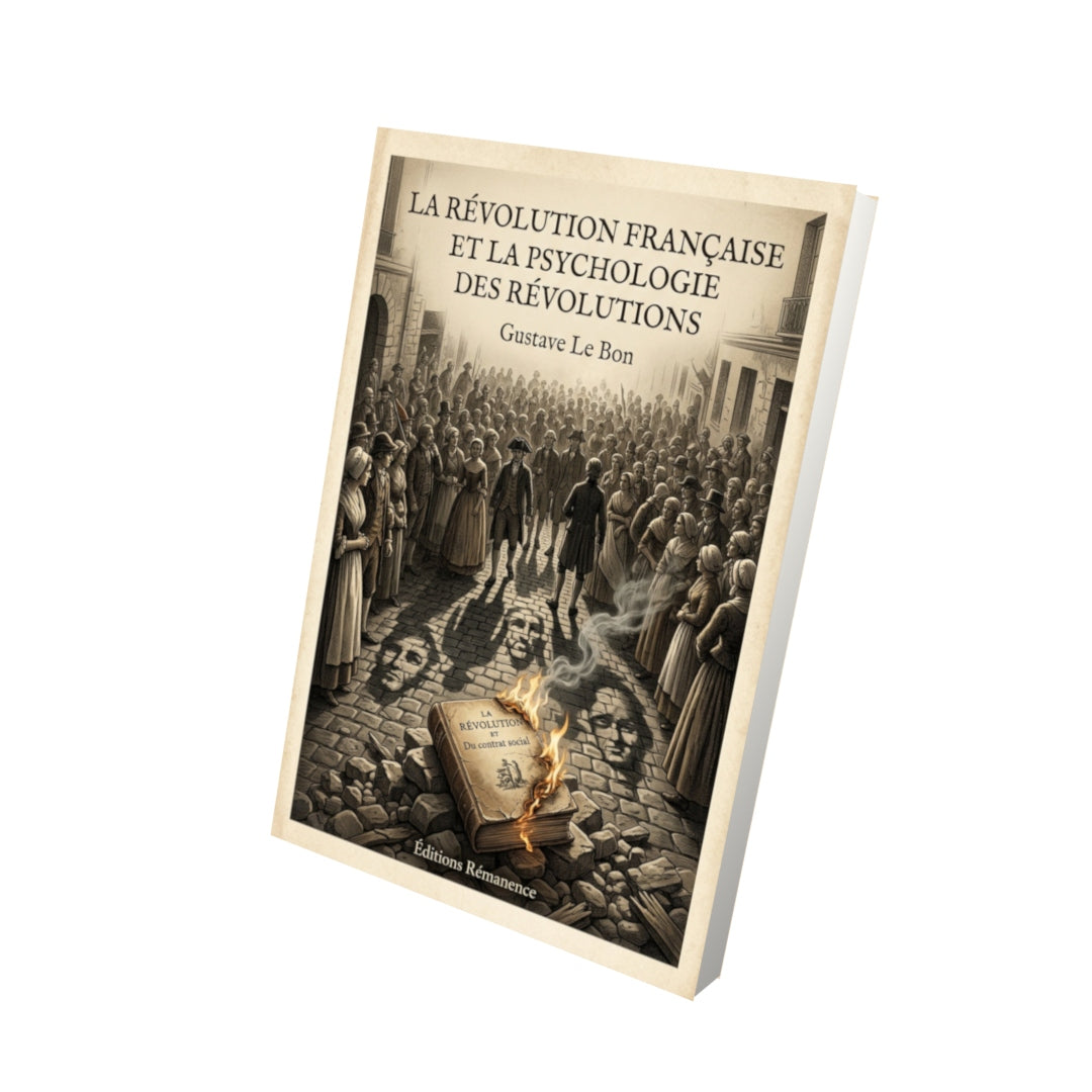 Livre La Révolution Française et la psychologie des révolutions - Gustave Le Bon - Vue 3D - Editions Remanence