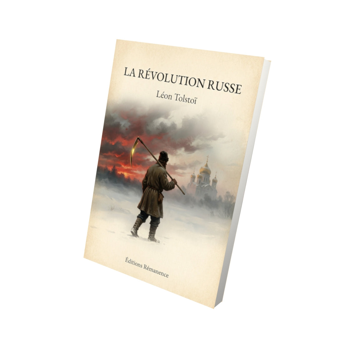 Livre La Révolution russe - Léon Tolstoï - Vue 3D - Editions Remanence