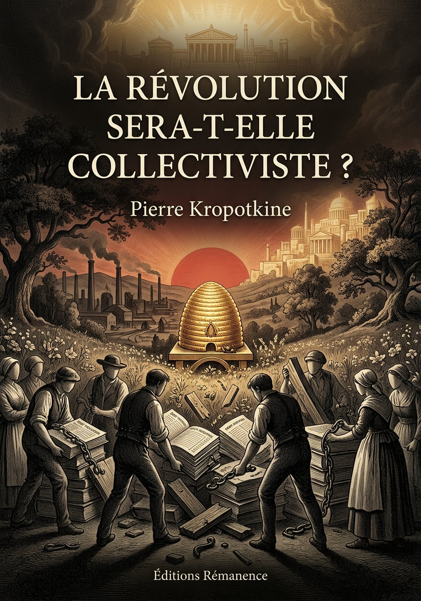 Livre La révolution sera-t-elle collectiviste ? par Pierre Kropotkine - Couverture - Editions Remanence