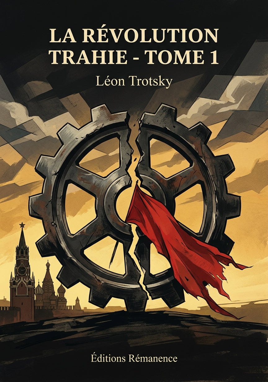 Livre La Révolution trahie - Tome 1 par Léon Trotsky - Couverture - Editions Remanence