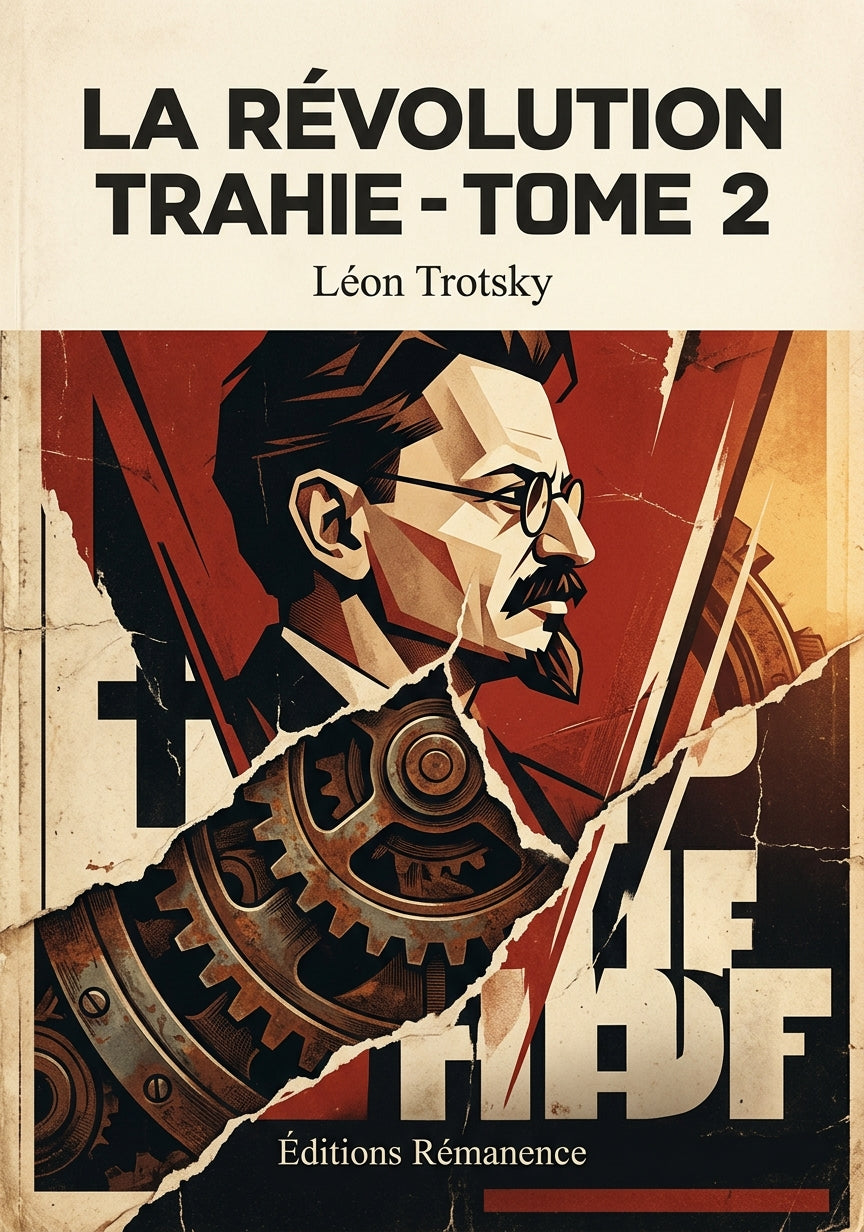 Livre La Révolution trahie - Tome 2 par Léon Trotsky - Couverture - Editions Remanence