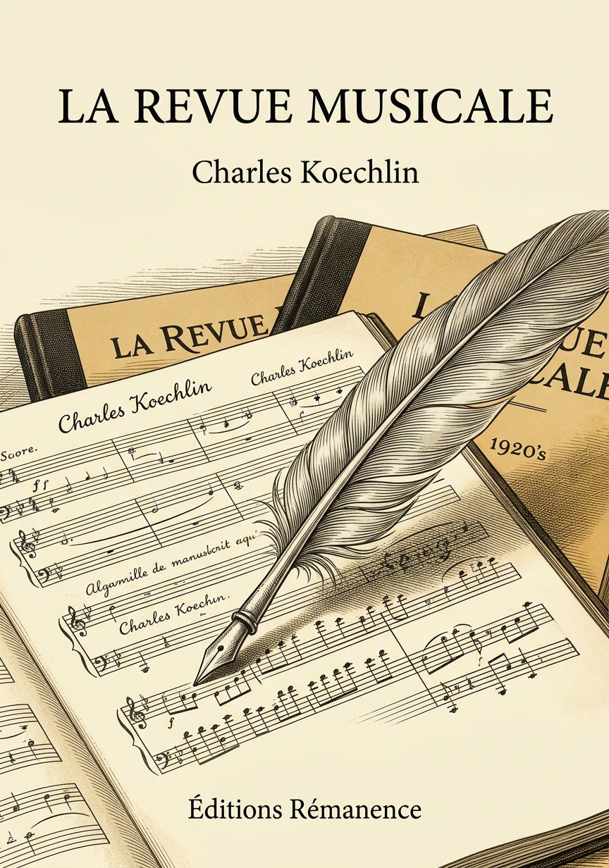 Livre La Revue musicale par Charles Koechlin - Couverture - Editions Remanence