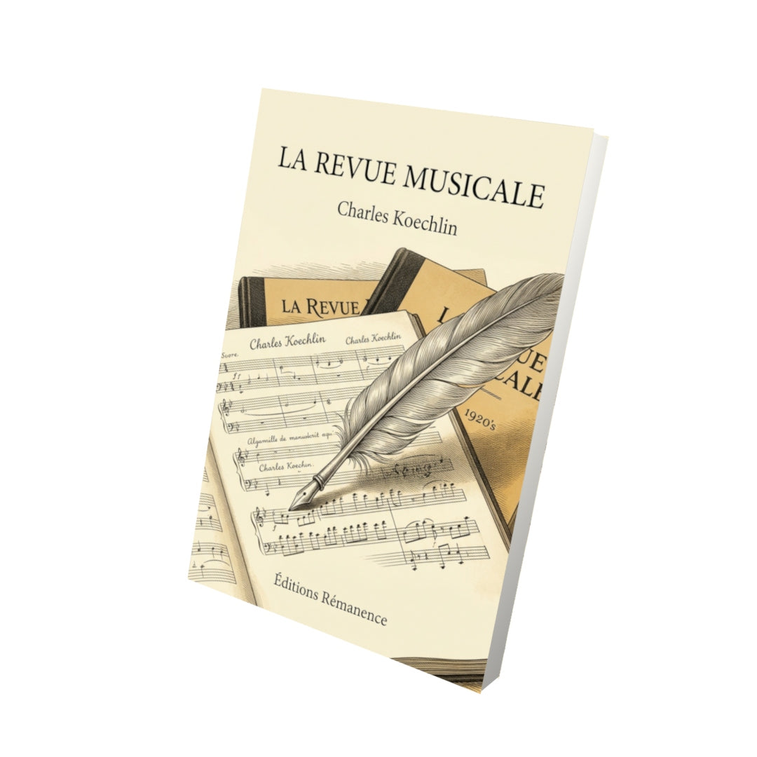 Livre La Revue musicale par Charles Koechlin - Vue 3D - Editions Remanence