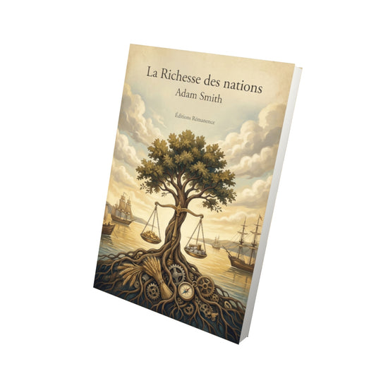 Livre La Richesse des nations – Adam Smith - Vue 3D - Editions Remanence