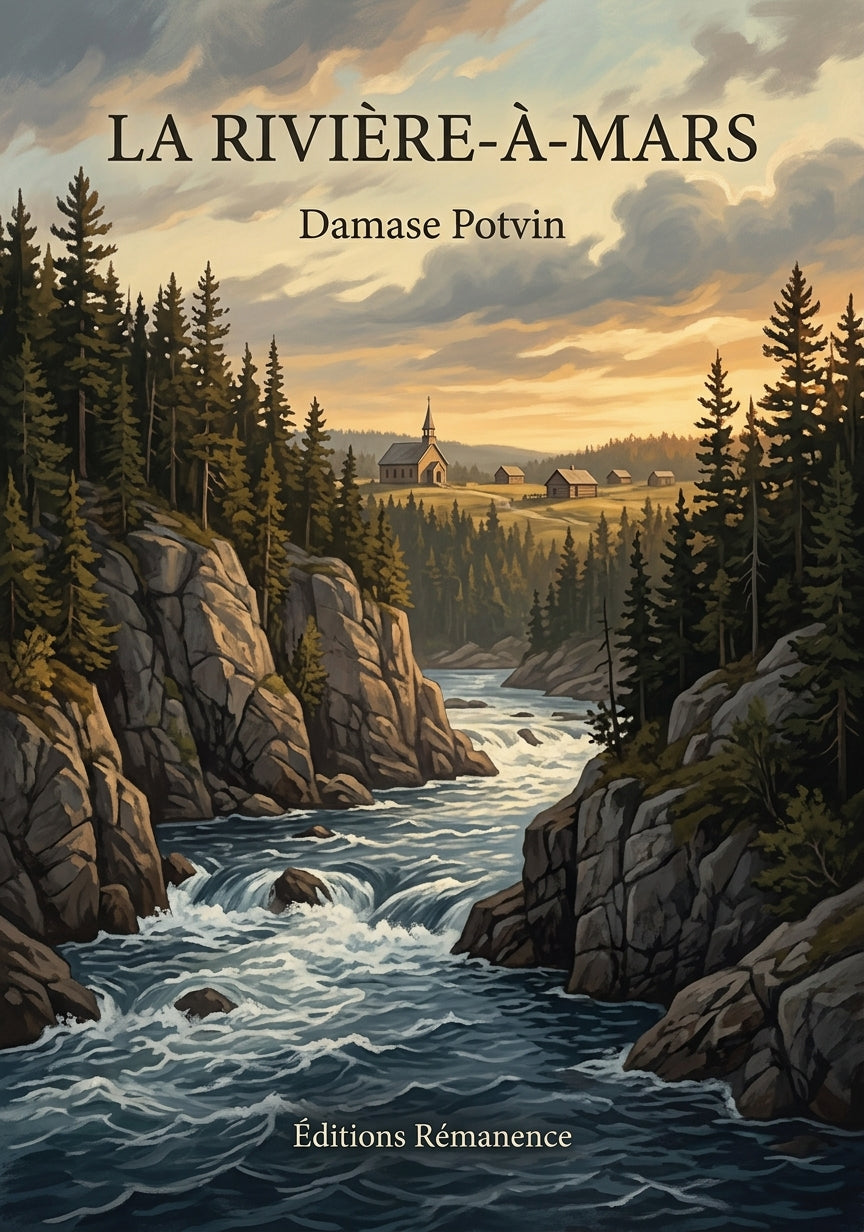 Livre La Rivière-à-Mars par Damase Potvin - Couverture - Editions Remanence