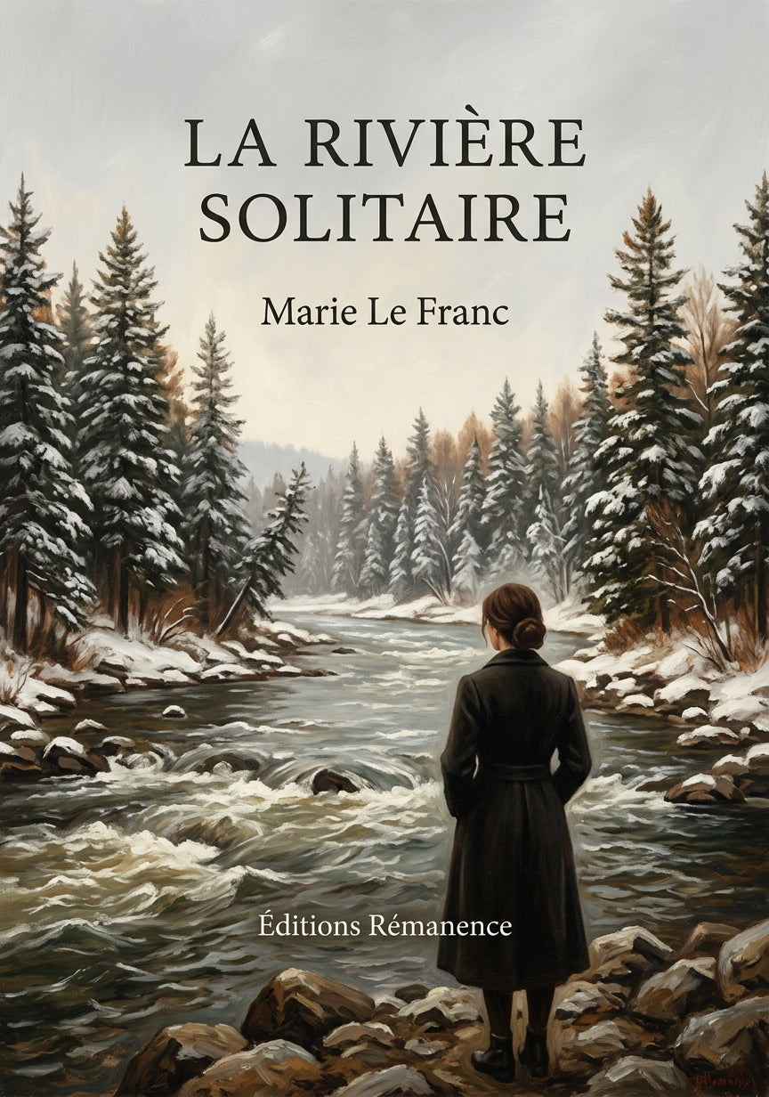 Livre La rivière solitaire par Marie Le Franc - Couverture - Editions Remanence
