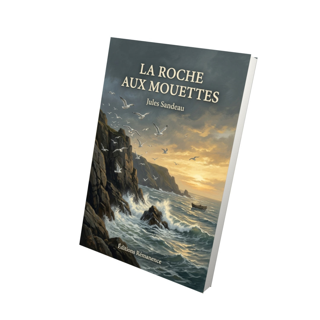 Livre La Roche aux mouettes par Jules Sandeau - Vue 3D - Editions Remanence