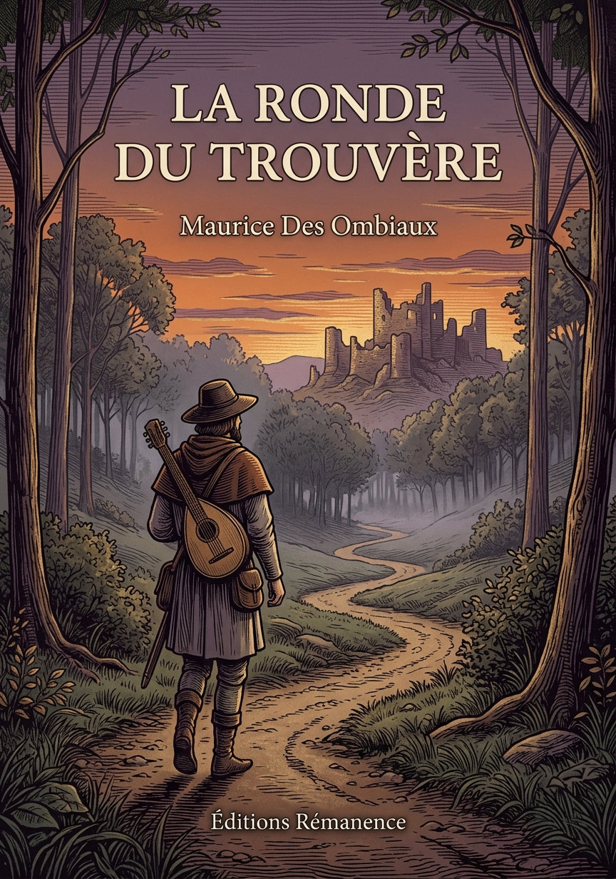 Livre La Ronde du Trouvère par Maurice Des Ombiaux - Couverture - Editions Remanence