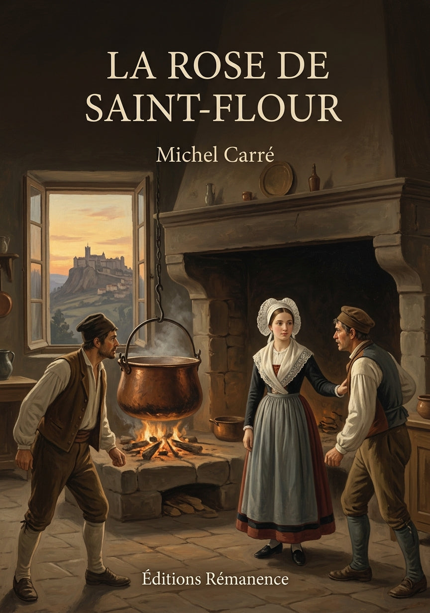 Livre La Rose de Saint-Flour par Michel Carré - Couverture - Editions Remanence