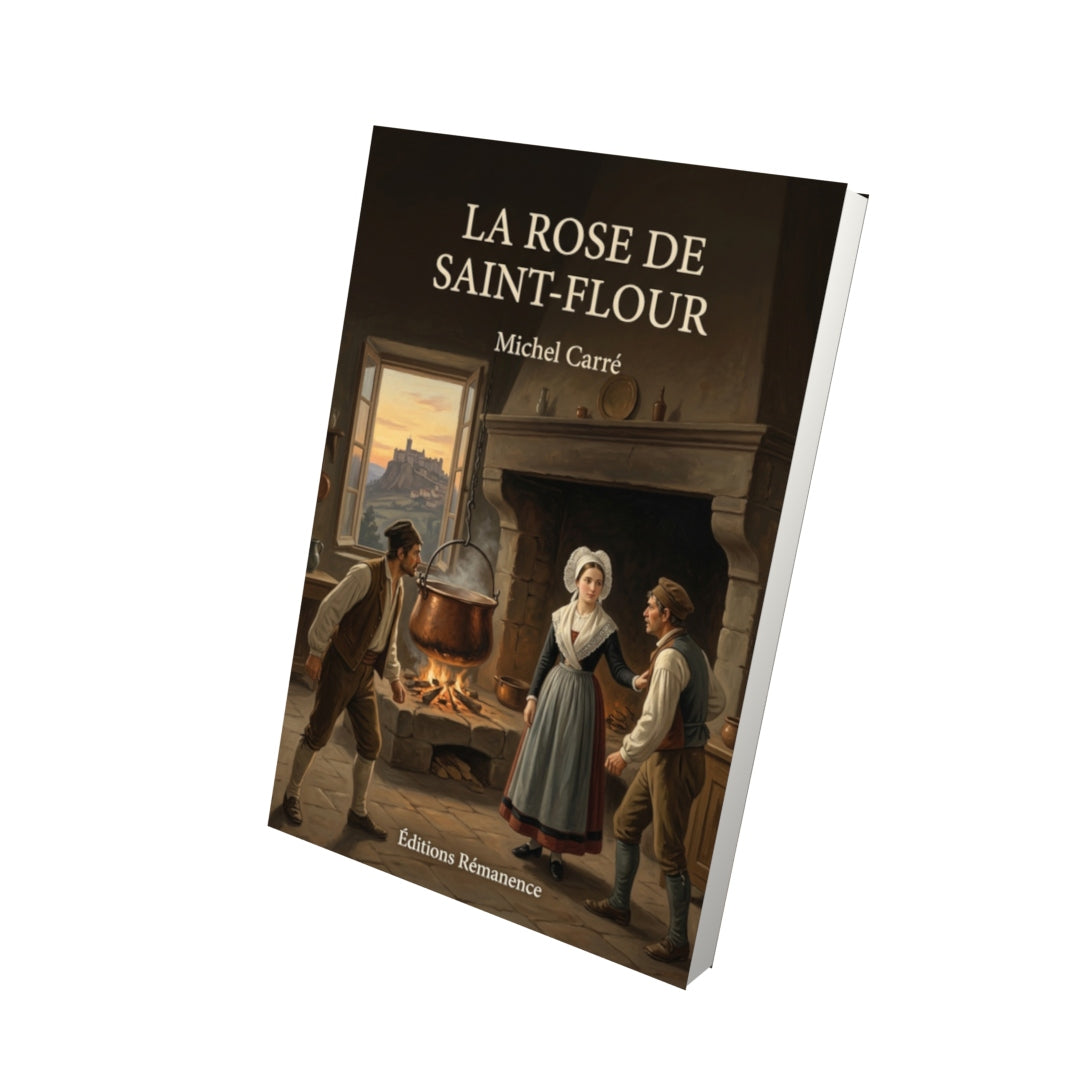Livre La Rose de Saint-Flour par Michel Carré - Vue 3D - Editions Remanence