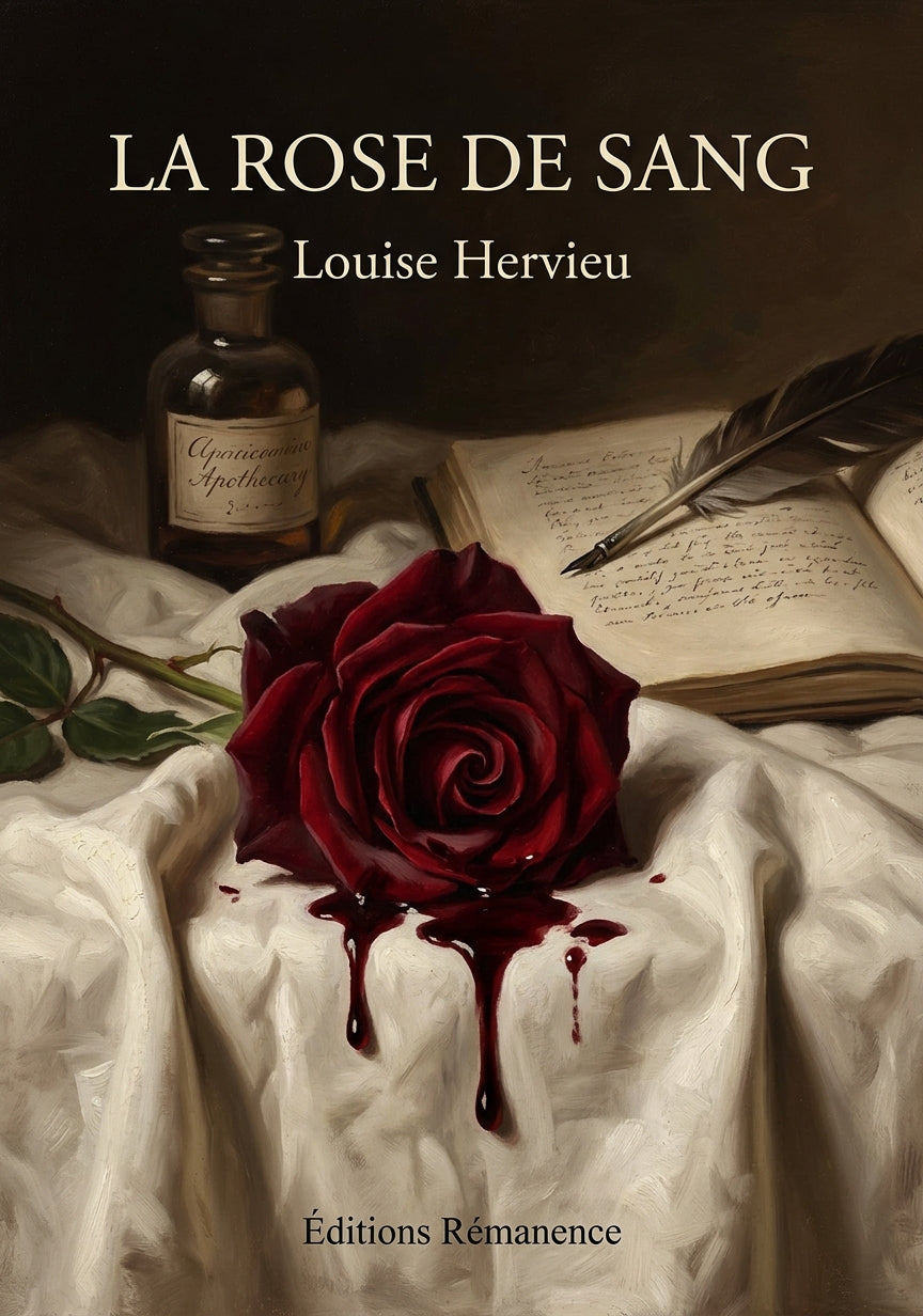 Livre La Rose de sang par Louise Hervieu - Couverture - Editions Remanence
