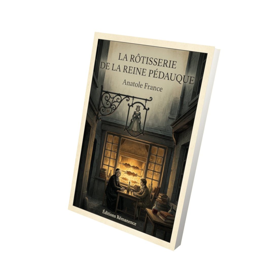 Livre La rôtisserie de la Reine Pédauque - Anatole France - Vue 3D - Editions Remanence