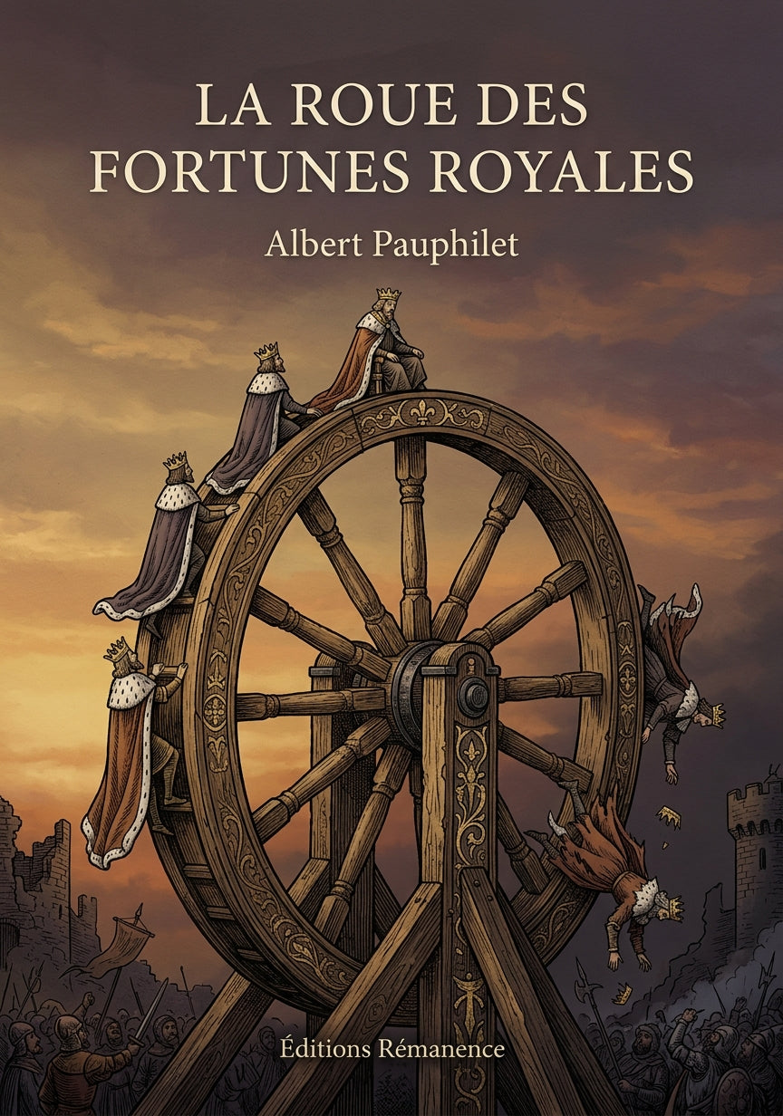 Livre La Roue des fortunes royales par Albert Pauphilet - Couverture - Editions Remanence