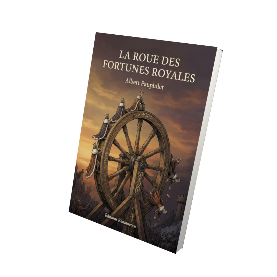 Livre La Roue des fortunes royales par Albert Pauphilet - Vue 3D - Editions Remanence