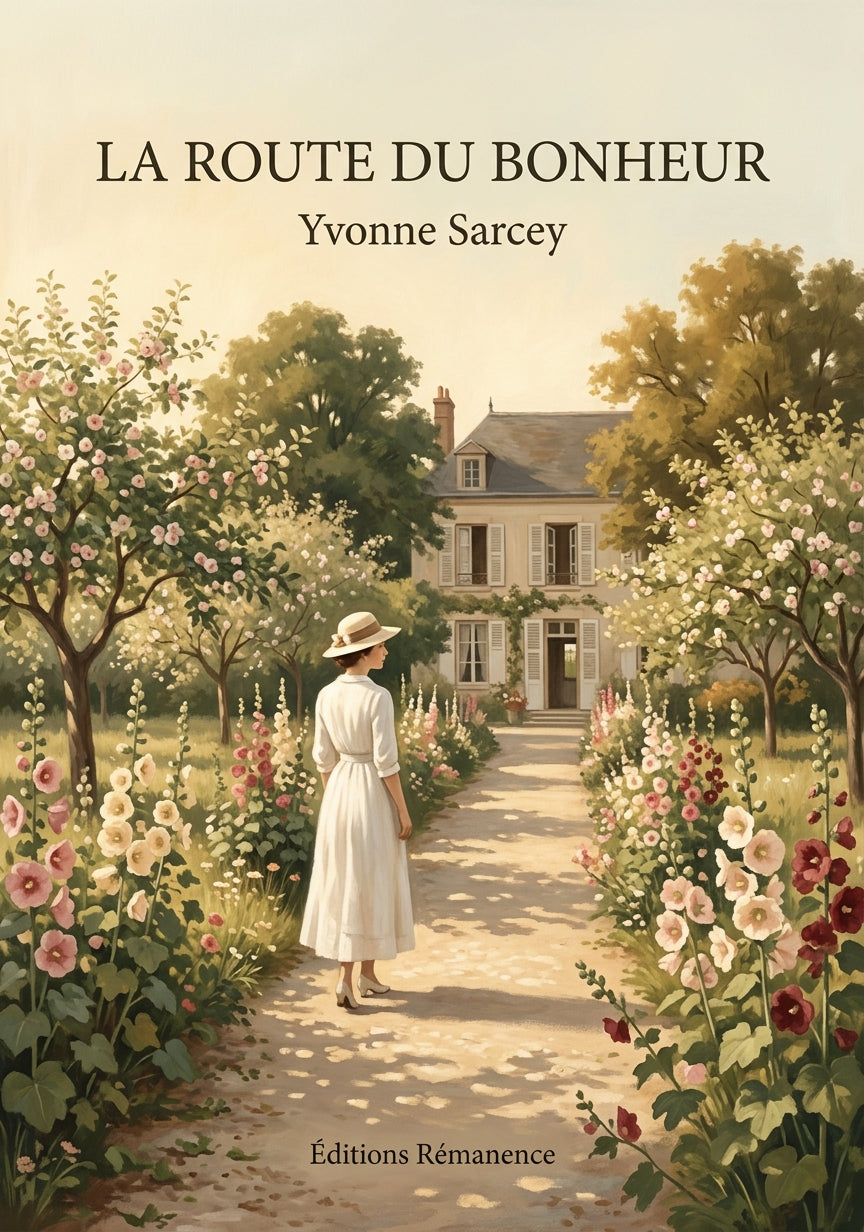 Livre La Route du bonheur par Yvonne Sarcey - Couverture - Editions Remanence