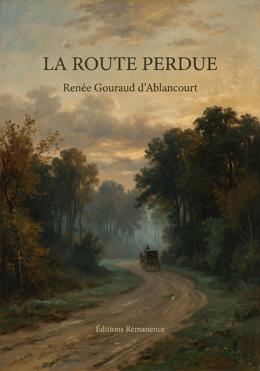 Livre La Route perdue par Renée Gouraud d’Ablancourt - Couverture - Editions Remanence