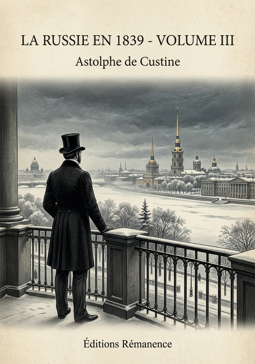 La Russie en 1839 - Volume III - Astolphe de Custine (Couverture)