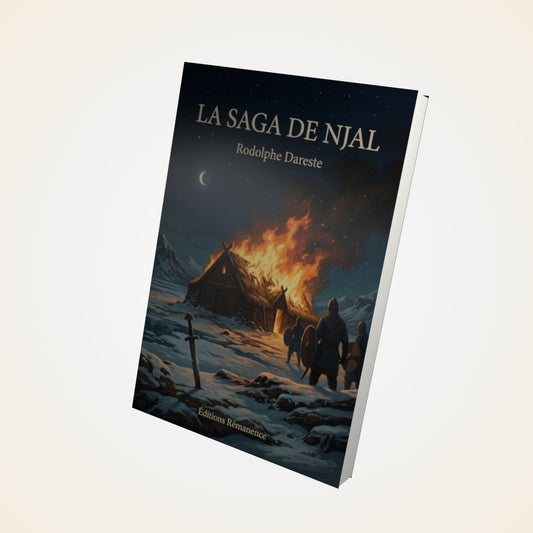 Livre La Saga de Njal - Rodolphe Dareste - Couverture 3D