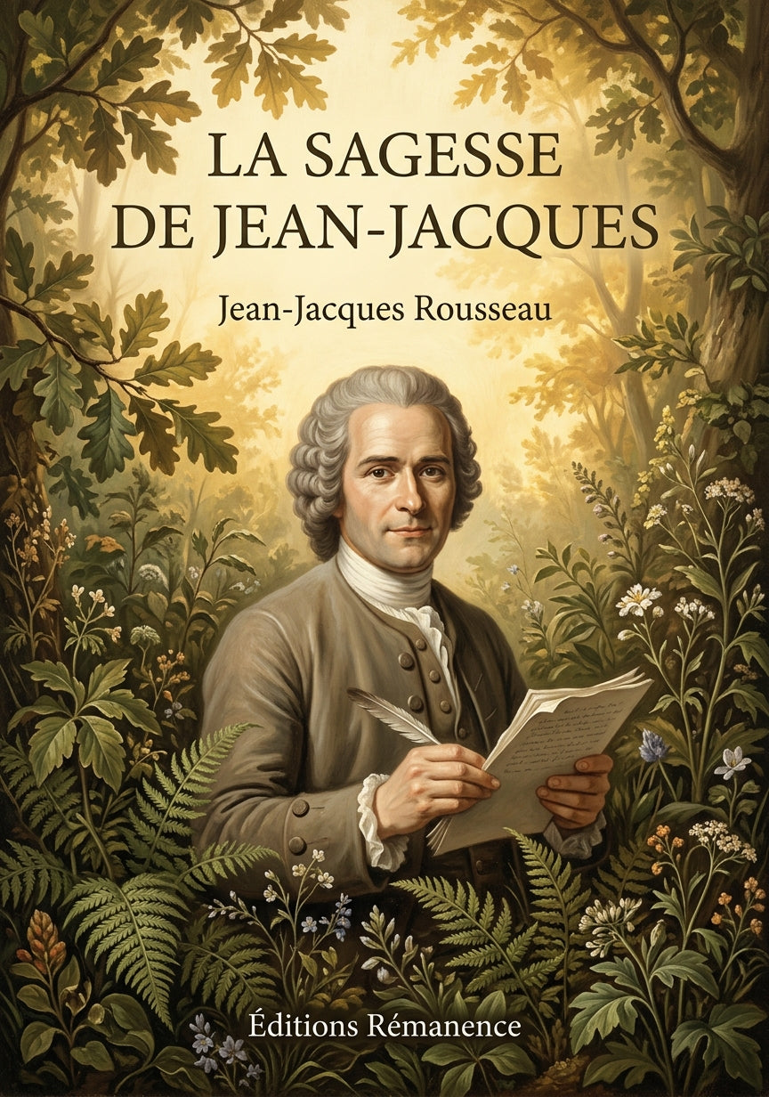 Livre La Sagesse de Jean-Jacques par Jean-Jacques Rousseau - Couverture - Editions Remanence