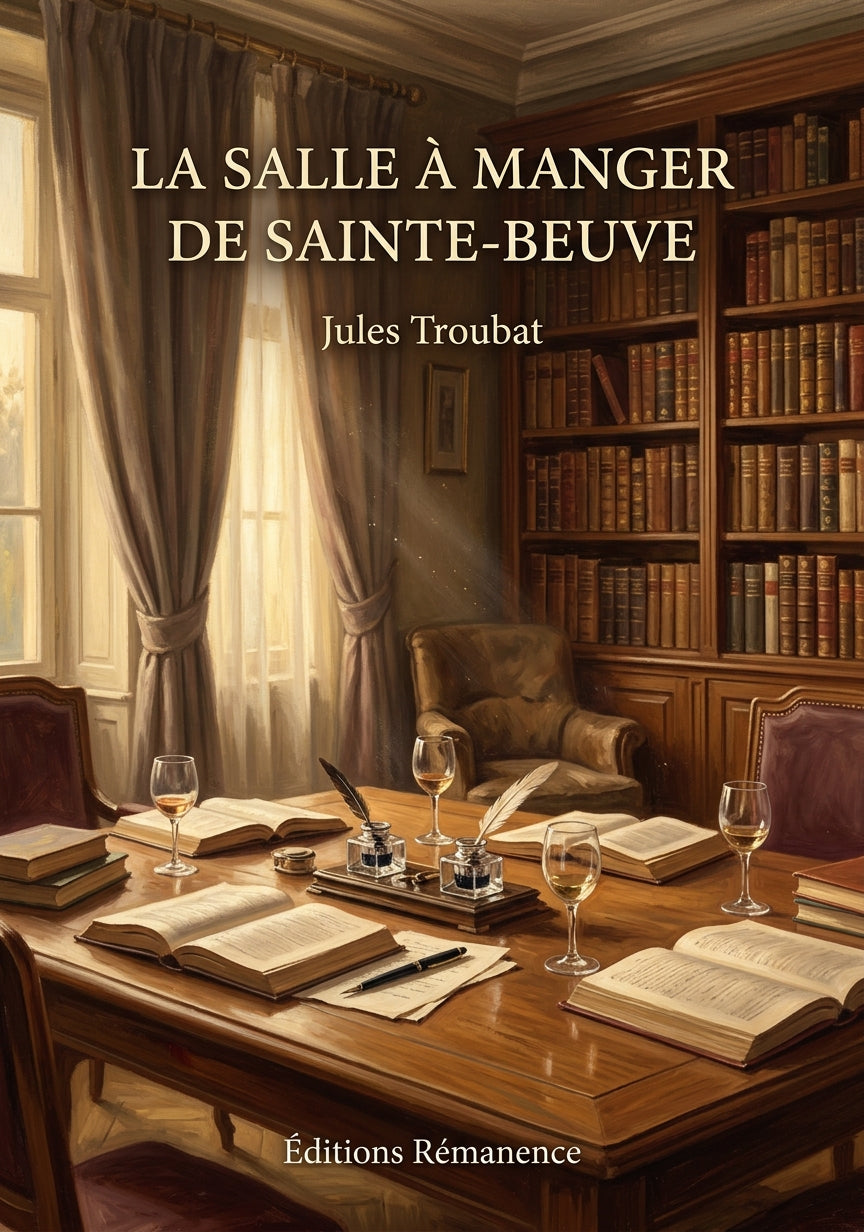 Livre La Salle à manger de Sainte-Beuve par Jules Troubat - Couverture - Editions Remanence