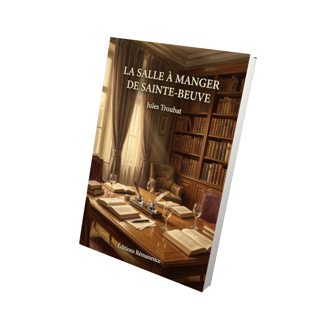 Livre La Salle à manger de Sainte-Beuve par Jules Troubat - Vue 3D - Editions Remanence