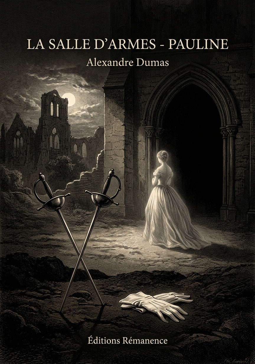 Livre La Salle d’armes - Pauline par Alexandre Dumas - Couverture - Editions Remanence