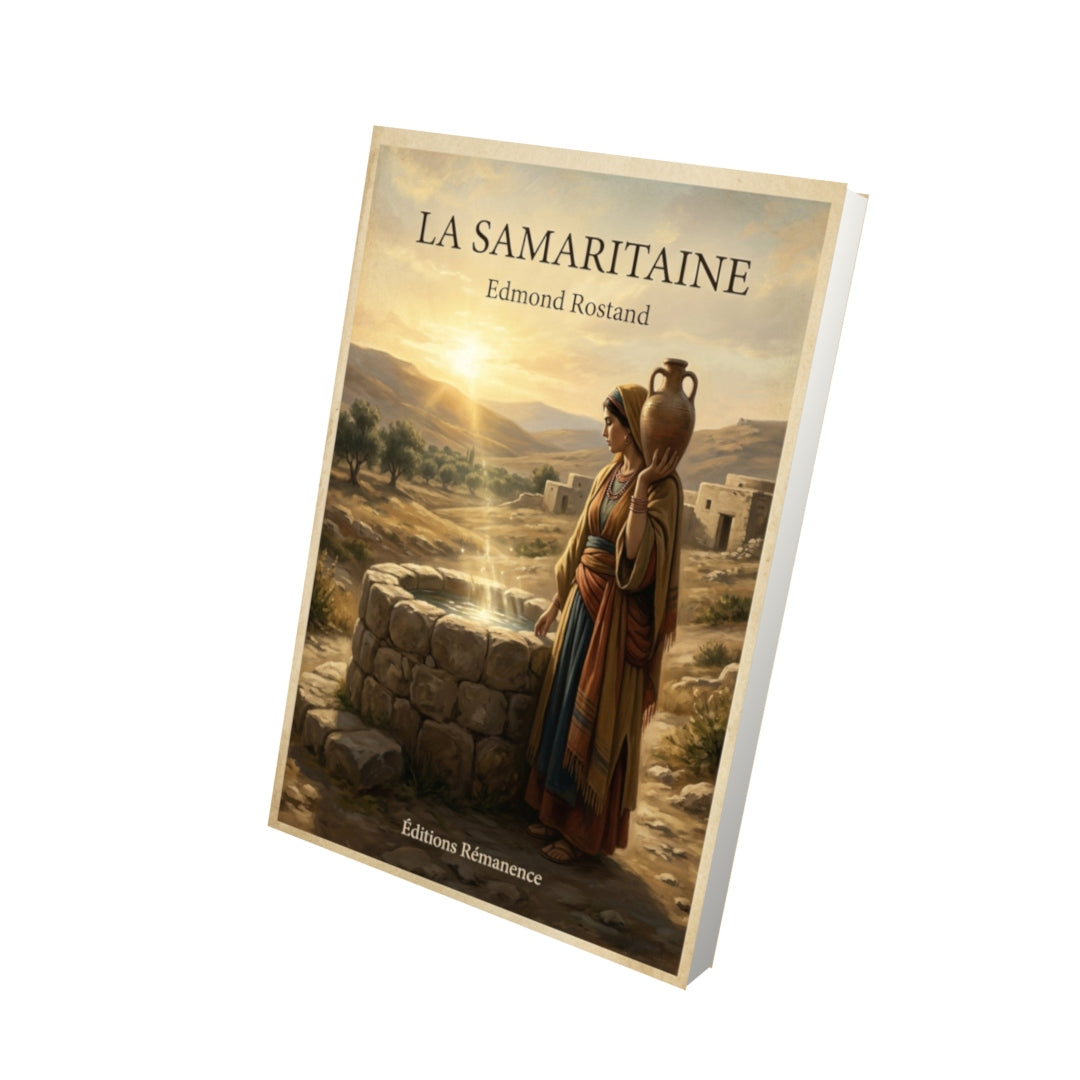 Livre La Samaritaine - Edmond Rostand - Vue 3D - Editions Remanence