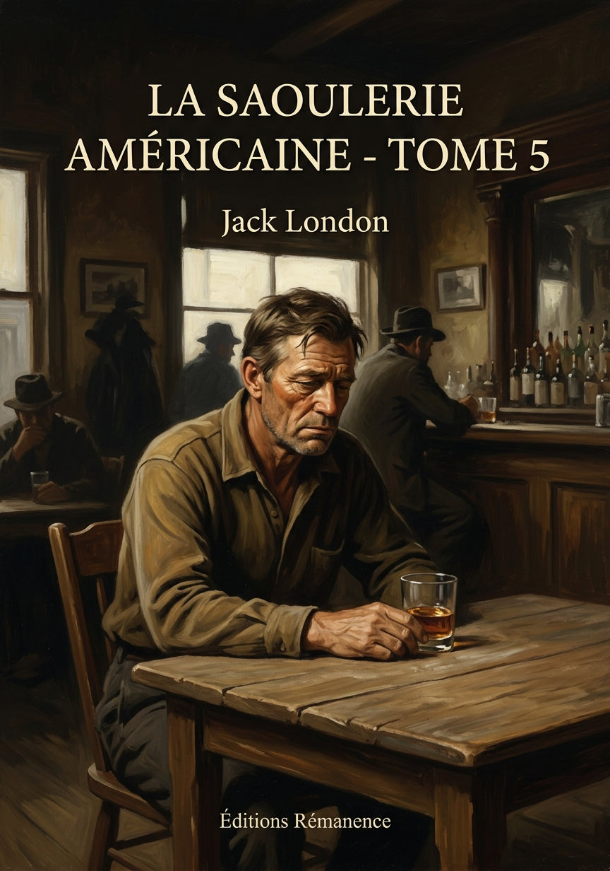 Livre La saoulerie américaine - Tome 5 par Jack London - Couverture - Editions Remanence