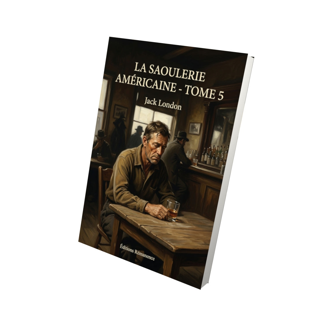 Livre La saoulerie américaine - Tome 5 par Jack London - Vue 3D - Editions Remanence