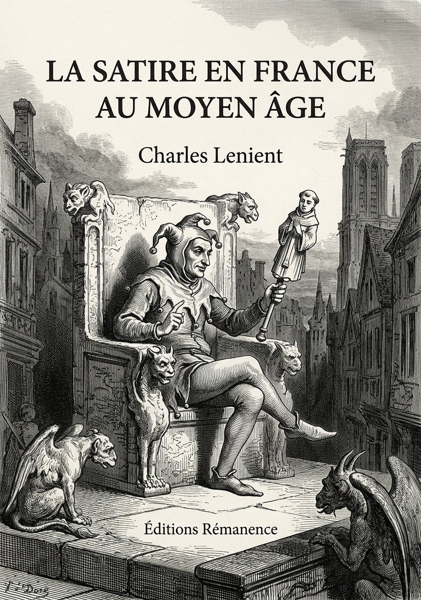Livre La Satire en France au moyen âge par Charles Lenient - Couverture - Editions Remanence