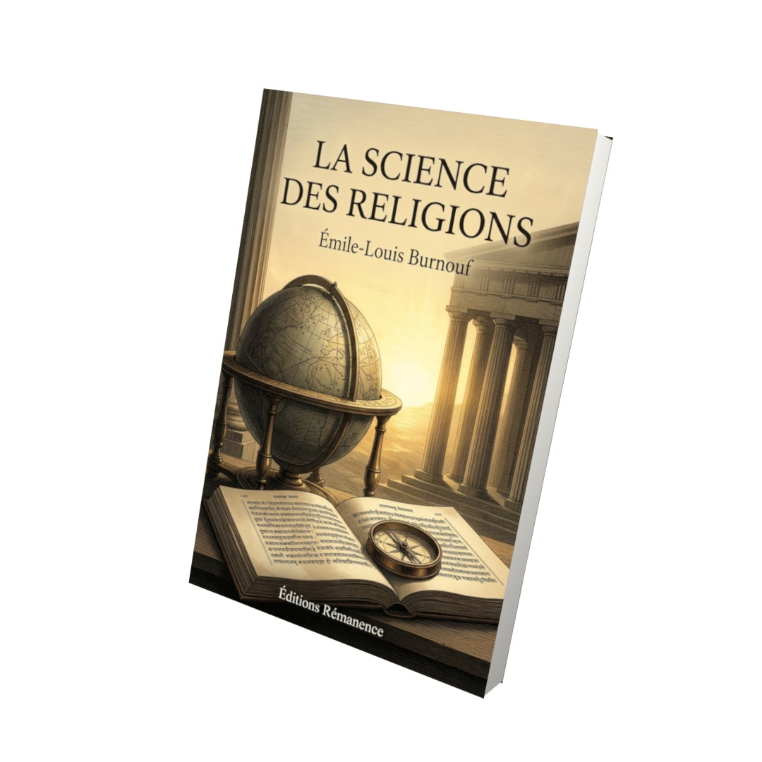 Livre La Science des religions par Émile-Louis Burnouf - Vue 3D - Editions Remanence