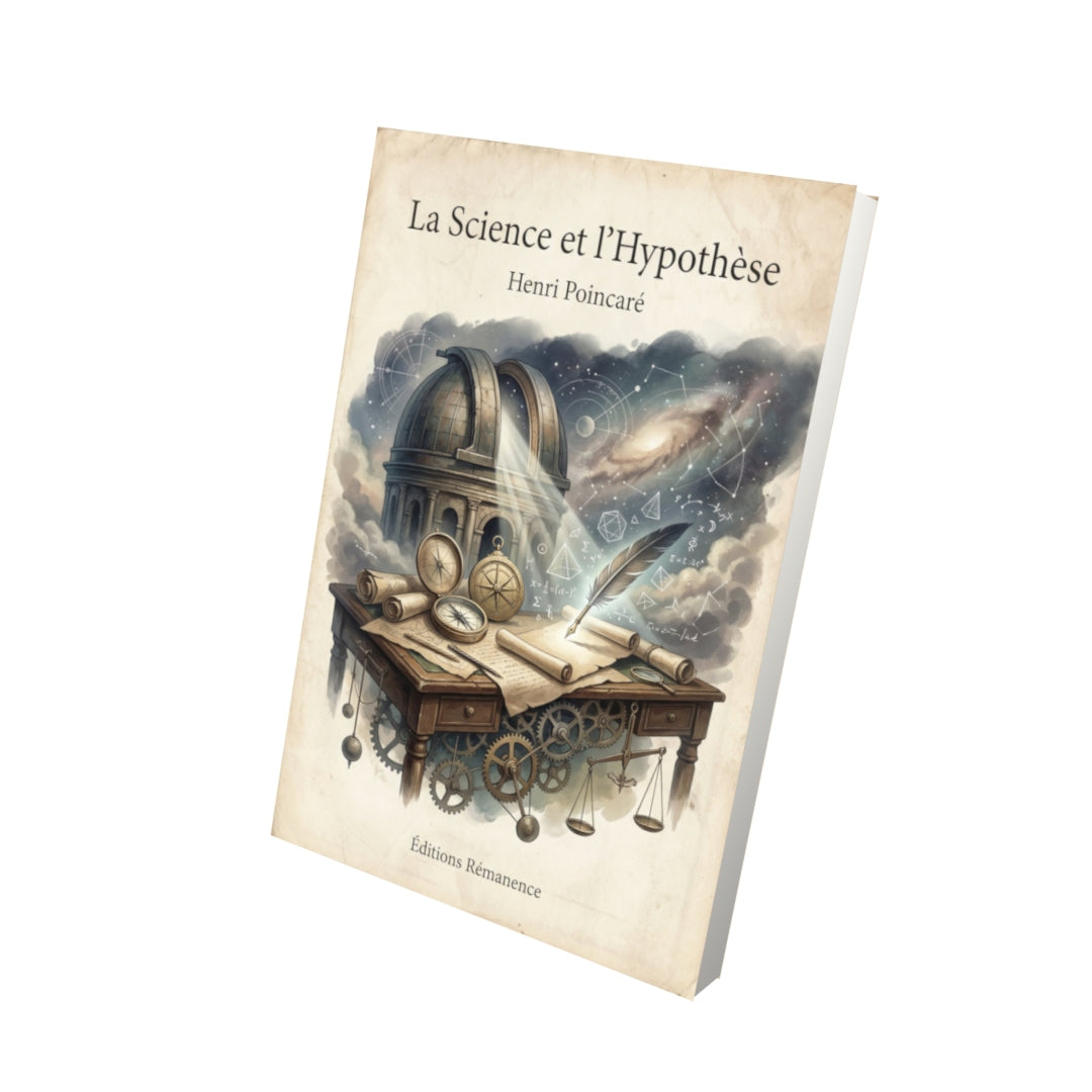 Livre La Science et l'Hypothèse – Henri Poincaré - Vue 3D - Editions Remanence