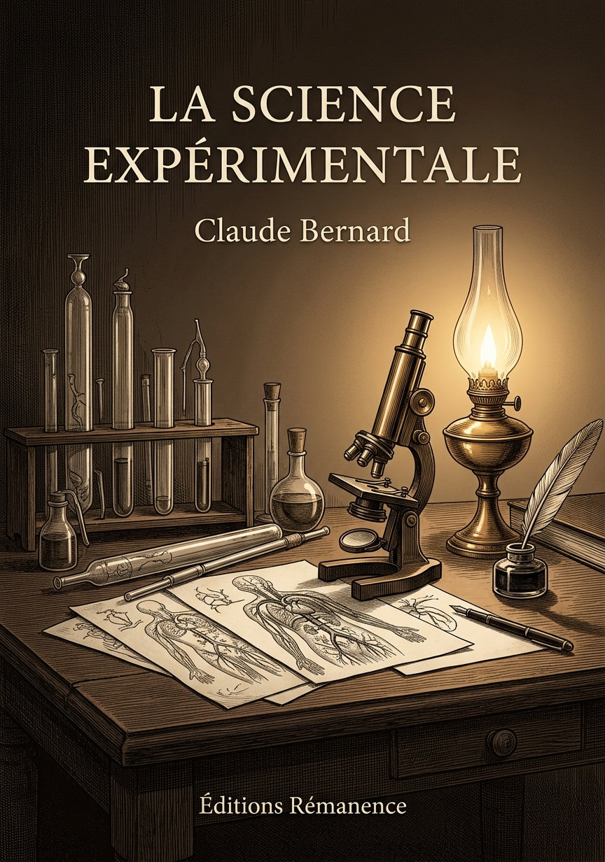 Livre La Science expérimentale par Claude Bernard - Couverture - Editions Remanence