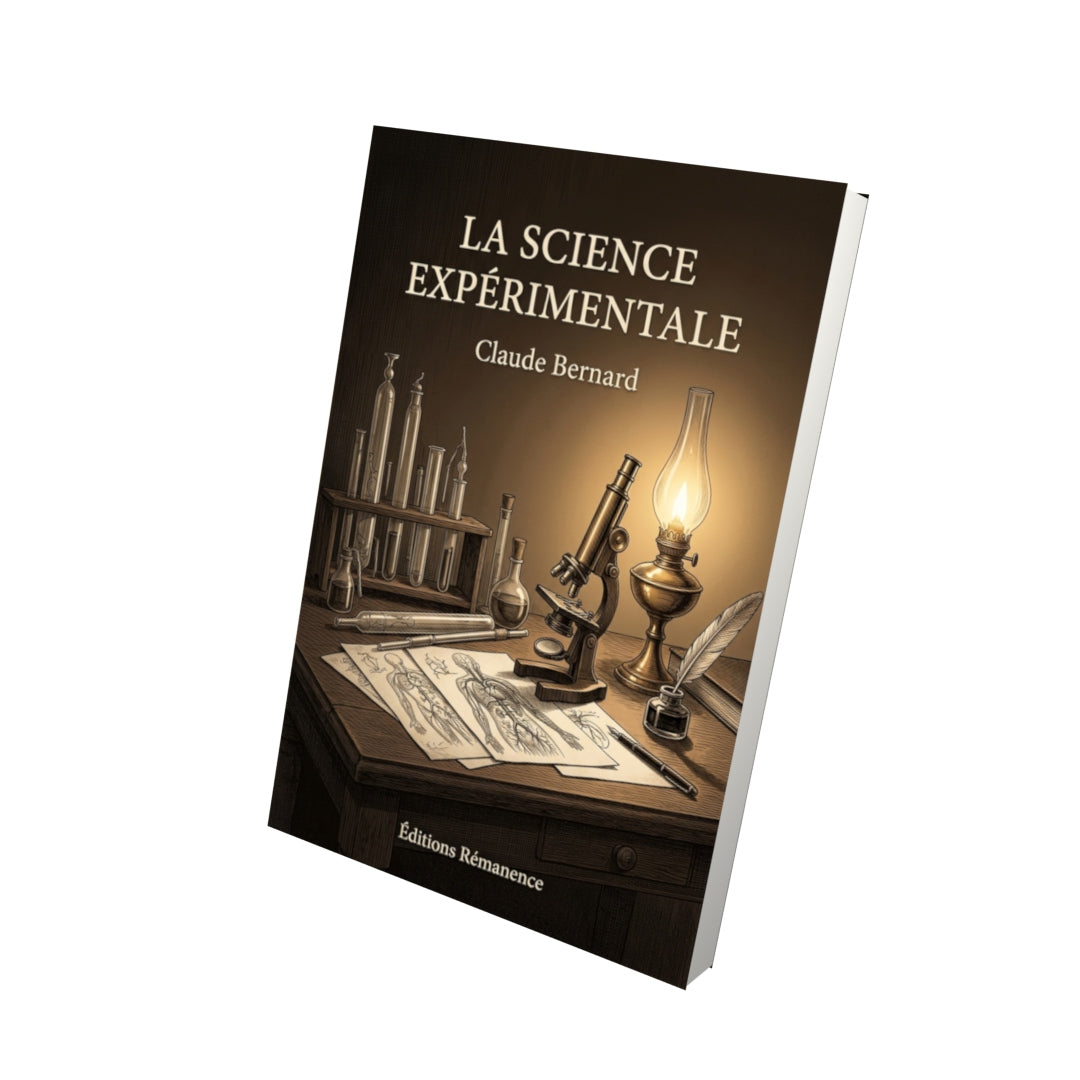 Livre La Science expérimentale par Claude Bernard - Vue 3D - Editions Remanence