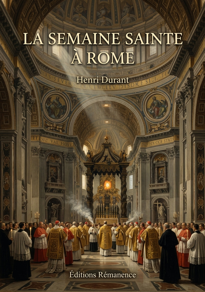 Livre La Semaine sainte à Rome par Henri Durant - Couverture - Editions Remanence