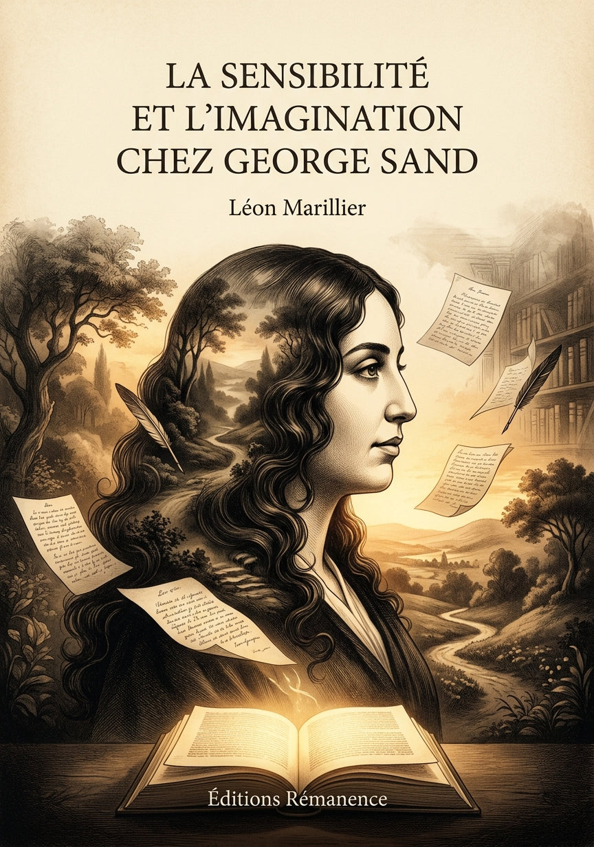 Livre La Sensibilité et l’Imagination chez George Sand par Léon Marillier - Couverture - Editions Remanence