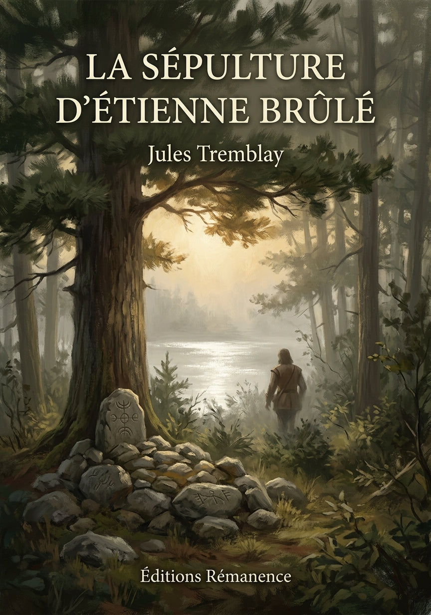 Livre La sépulture d’Étienne Brûlé par Jules Tremblay - Couverture - Editions Remanence