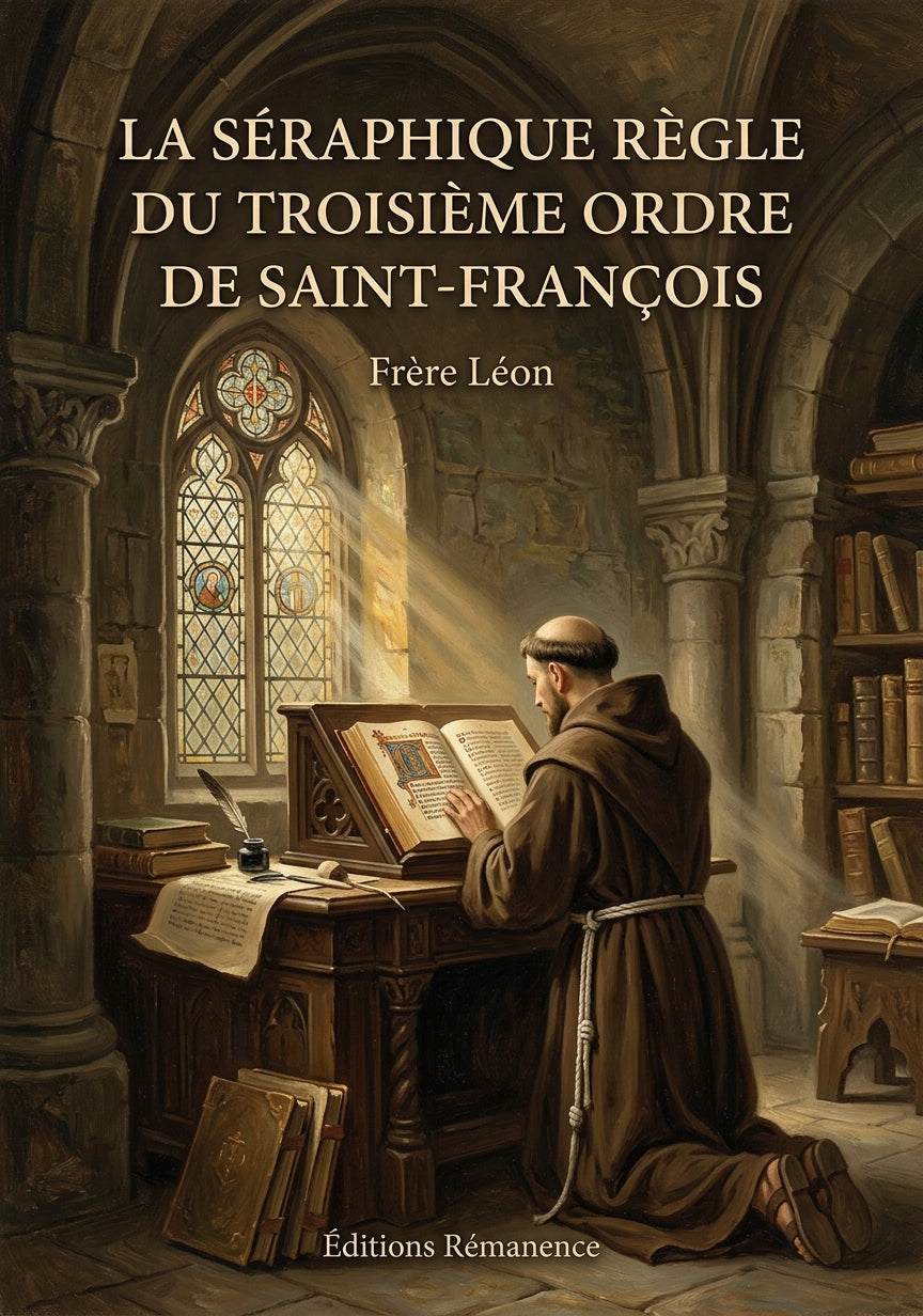 Livre La Séraphique règle du Troisième ordre de Saint-François par Frère Léon - Couverture - Editions Remanence