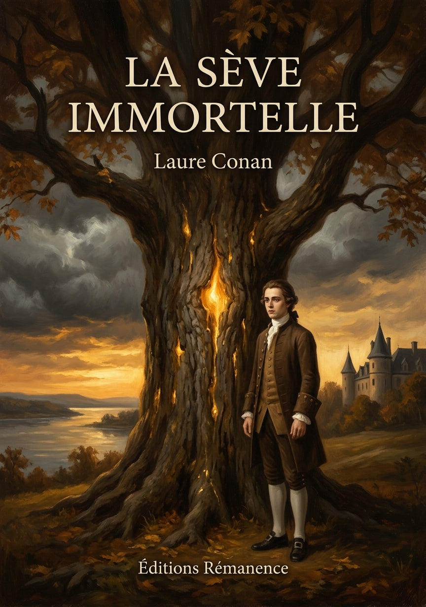 Livre La Sève immortelle par Laure Conan - Couverture - Editions Remanence