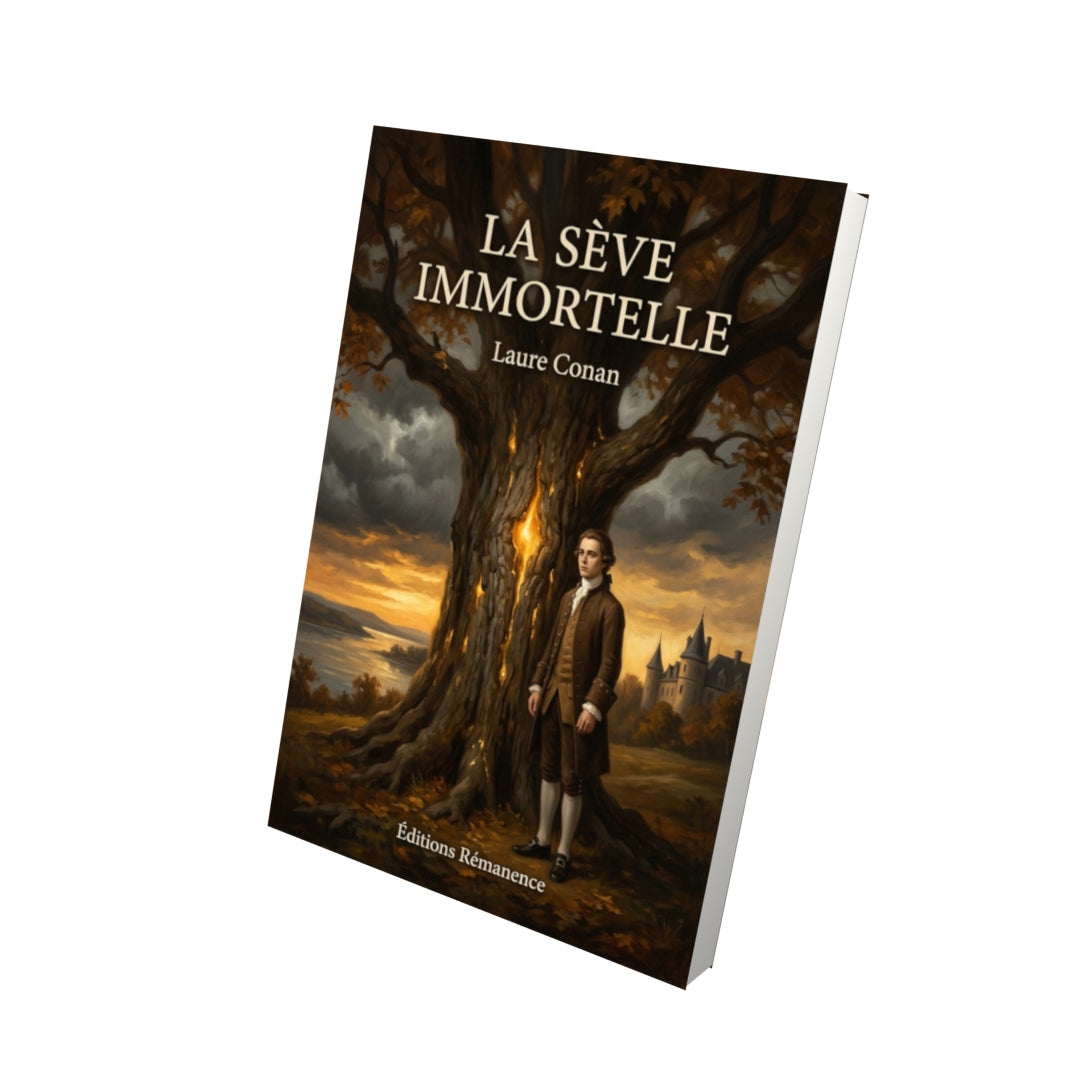 Livre La Sève immortelle par Laure Conan - Vue 3D - Editions Remanence