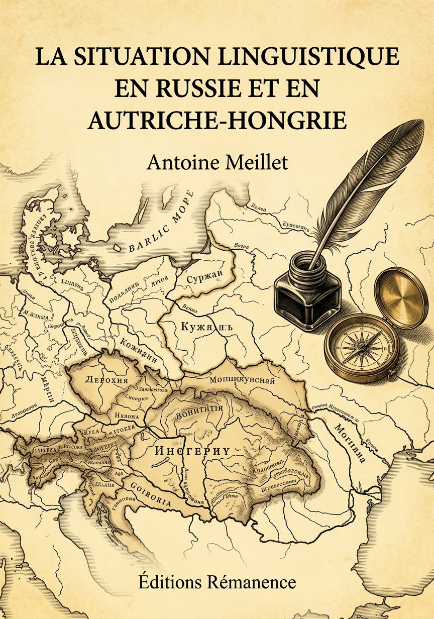 Livre La Situation linguistique en Russie et en Autriche-Hongrie par Antoine Meillet - Couverture - Editions Remanence
