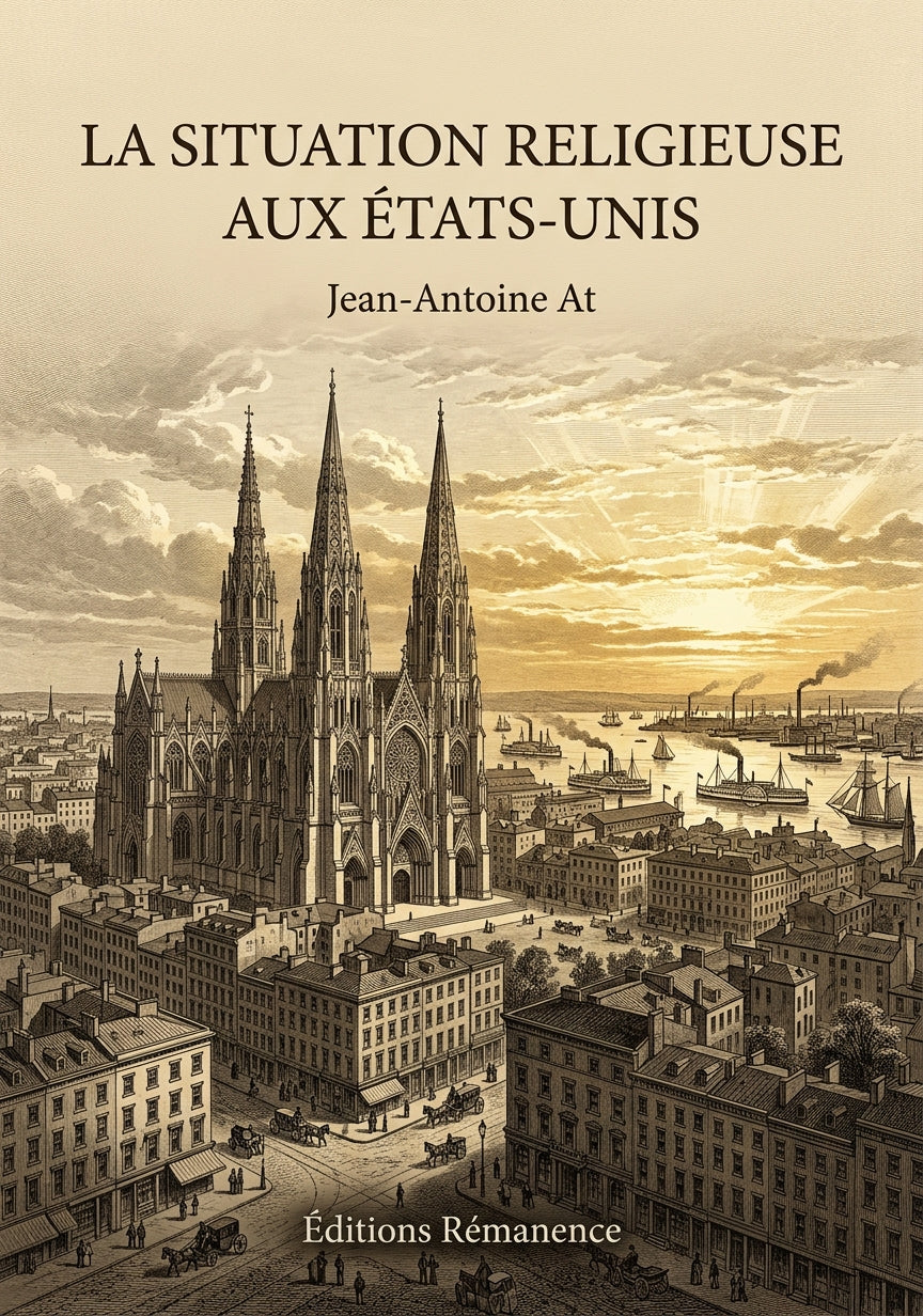 Livre La situation religieuse aux États-Unis par Jules-Paul Tardivel - Couverture - Editions Remanence