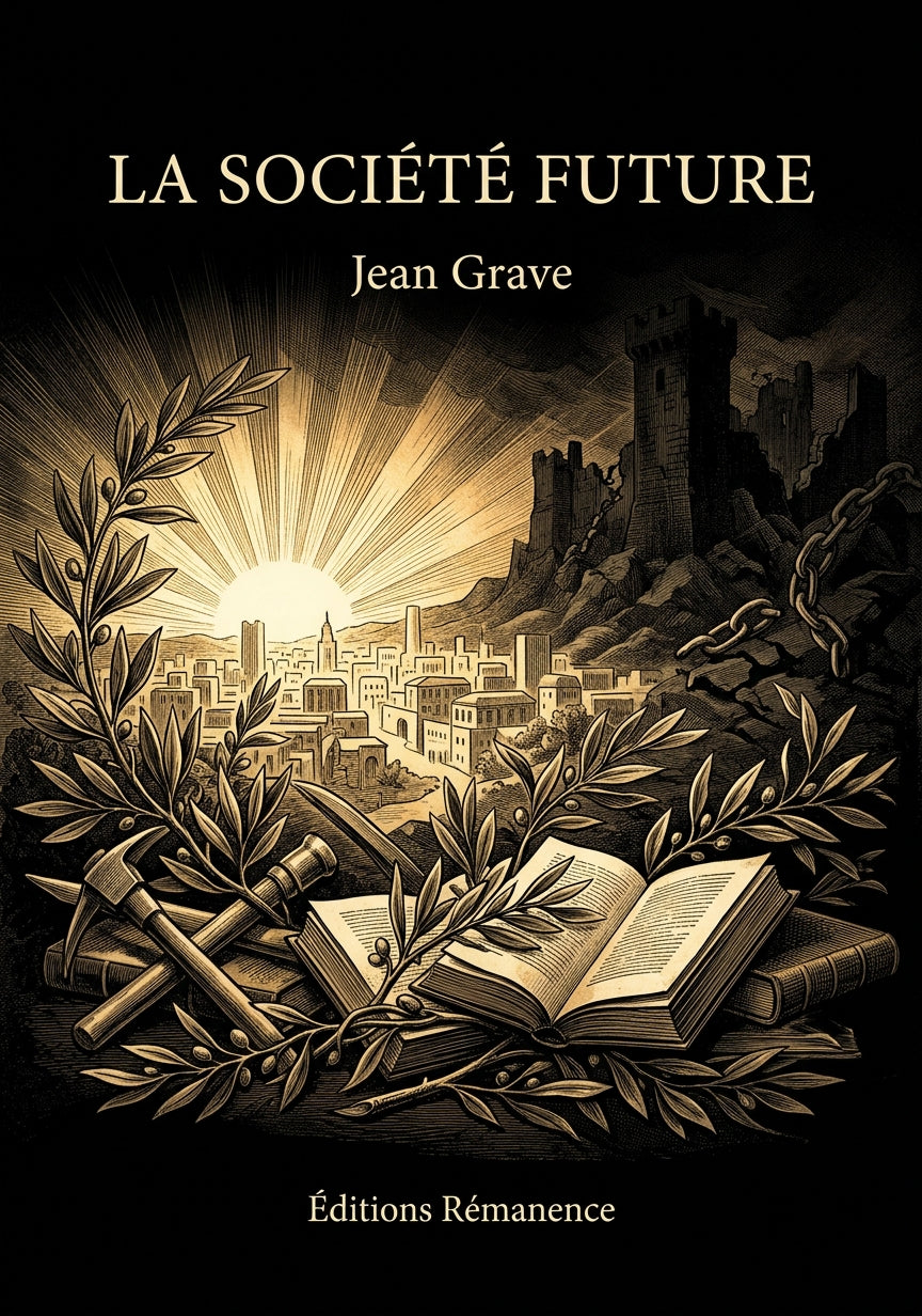 Livre La Société future par Jean Grave - Couverture - Editions Remanence