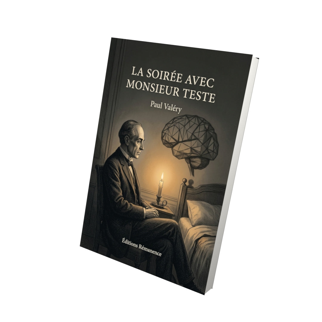 Livre La Soirée avec monsieur Teste par Paul Valéry - Vue 3D - Editions Remanence