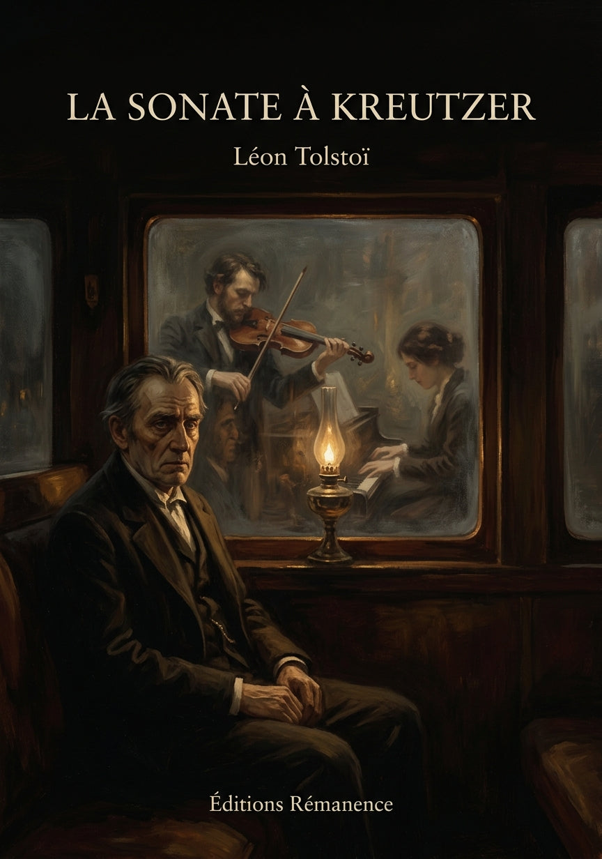 Livre La Sonate à Kreutzer par Léon Tolstoï - Couverture - Editions Remanence