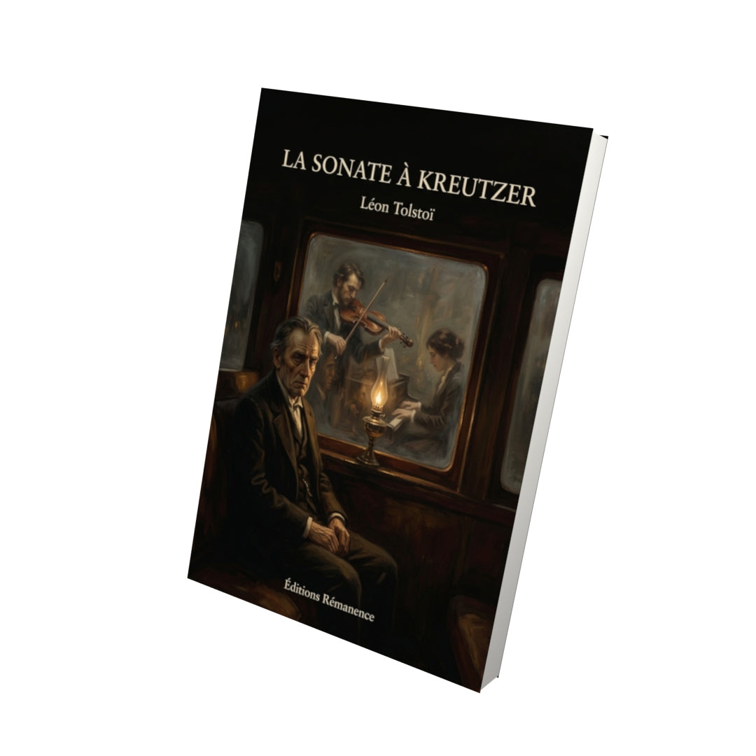 Livre La Sonate à Kreutzer par Léon Tolstoï - Vue 3D - Editions Remanence