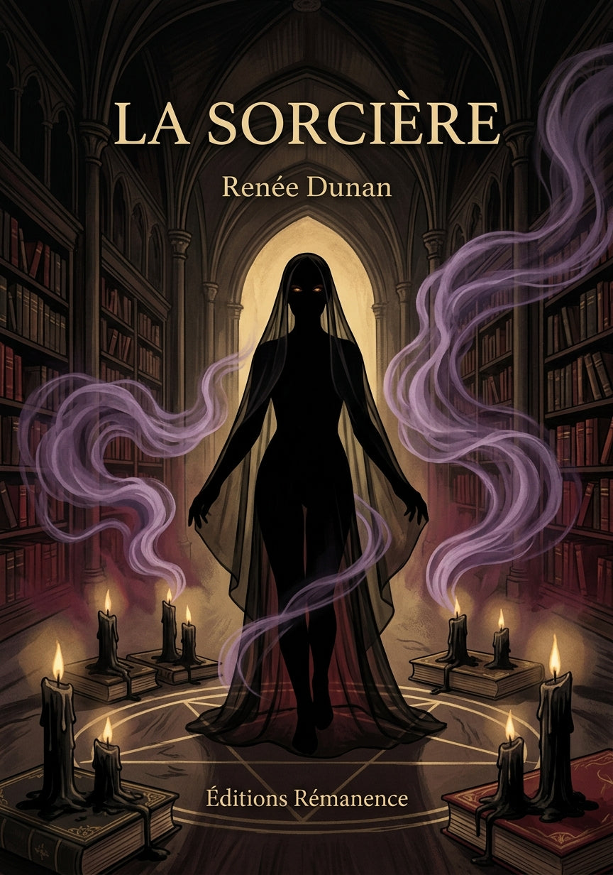 Livre La Sorcière par Renée Dunan - Couverture - Editions Remanence